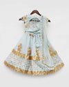 Pre-Order: Blue Gota Embroidery Lehenga Choli Set