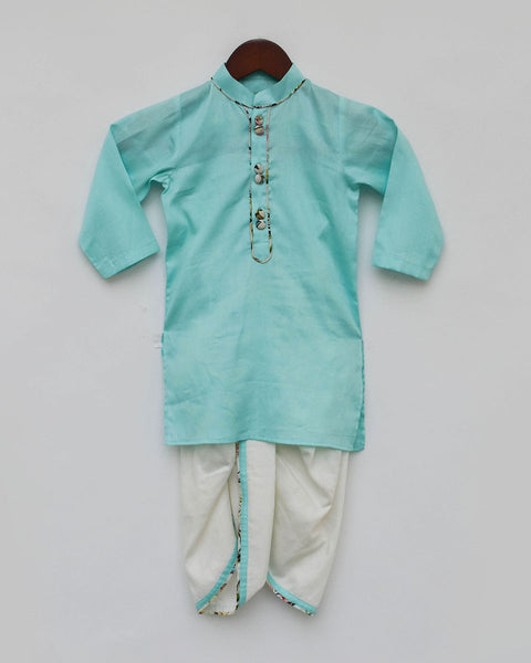 Pre-Order: Blue Kurta with Dhoti