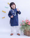 Pre-Order: Blue Kurta with Dori Embroidery and Pant