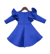 Pre-Order: Blue Lycra Dress with Multi Colour Flowers