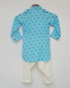 Pre-Order: Blue Printed Kurta and Salwar