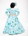 Pre-Order: Blue Sequins Embroidery Lehenga Choli