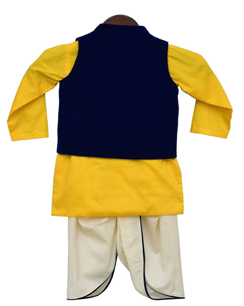 Pre-Order: Blue Velvet Nehru Jacket Set