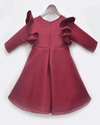 Pre-Order: Burgandy Neoprene Dress