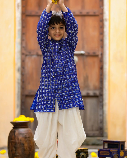 Pre-Order: Blue Kurta with Balloon pants