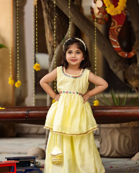 Pre-Order: Lemon Kurta and Skirt