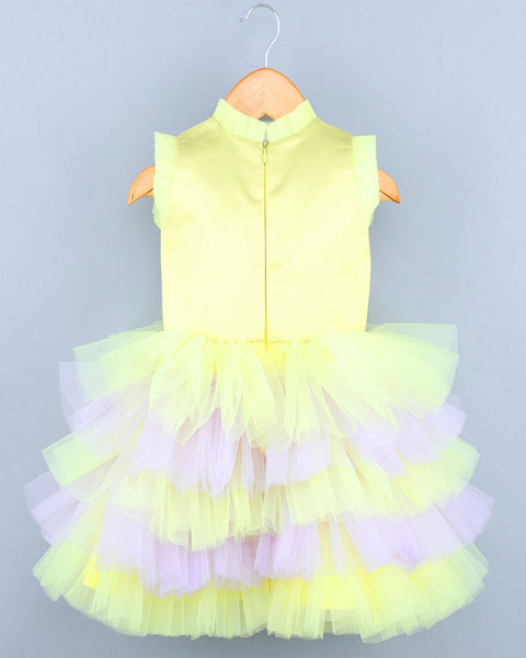 Pre-Order: Kitty On Clouds Yellow Dress