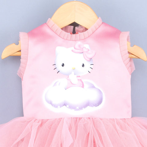 Pre-Order: Kitty On Clouds Pink Dress