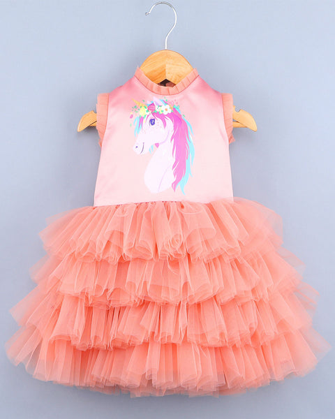 Pre-Order: Unicorn Peach Dress