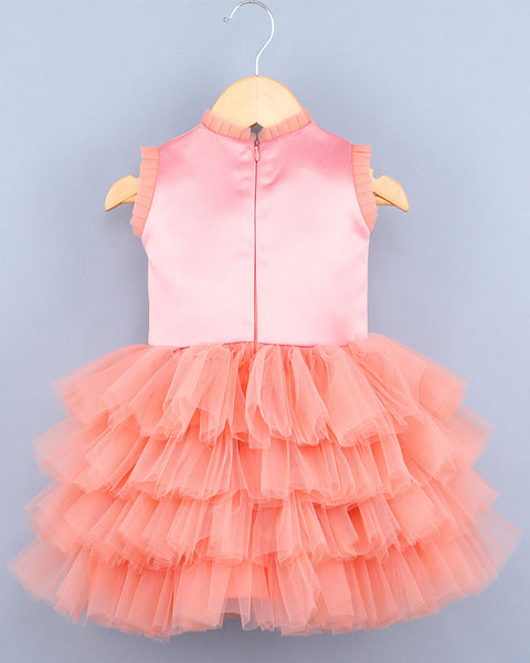 Pre-Order: Flying Butterfly Peach Dress