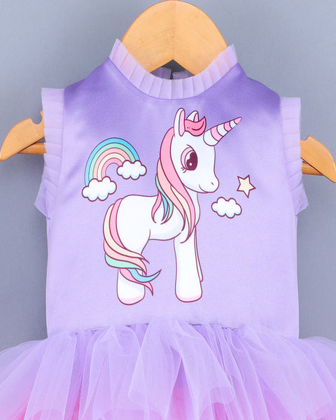 Pre-Order: Rainbow Unicorn Lavender Dress