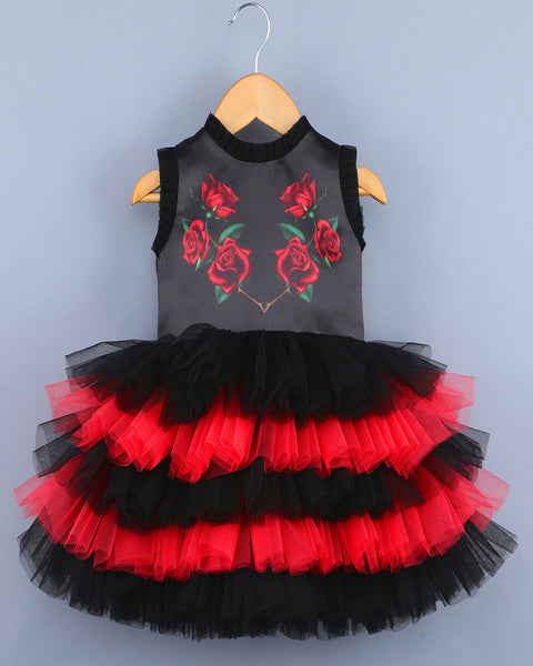 Pre-Order: Rosy Black Dress