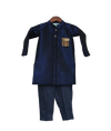 Pre-Order: Dark Blue Ajkan with Broach on Pocket