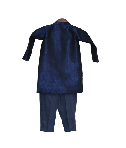 Pre-Order: Dark Blue Ajkan with Broach on Pocket