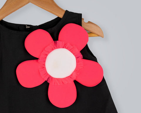 Pre-Order: Black and Pink Dress with Embellishments