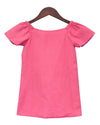 Pre-Order: Pink Linen Dress with Funky Embroidery