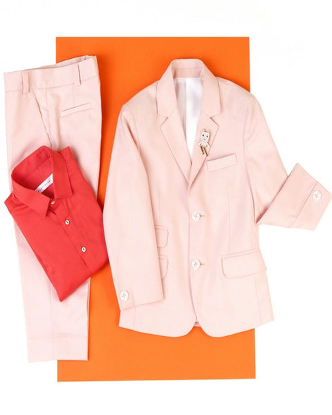 Pre-Order: Powder Peach Suit Set