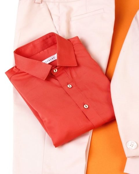 Pre-Order: Powder Peach Suit Set