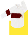 Pre-Order: White Shirt with Red Patch