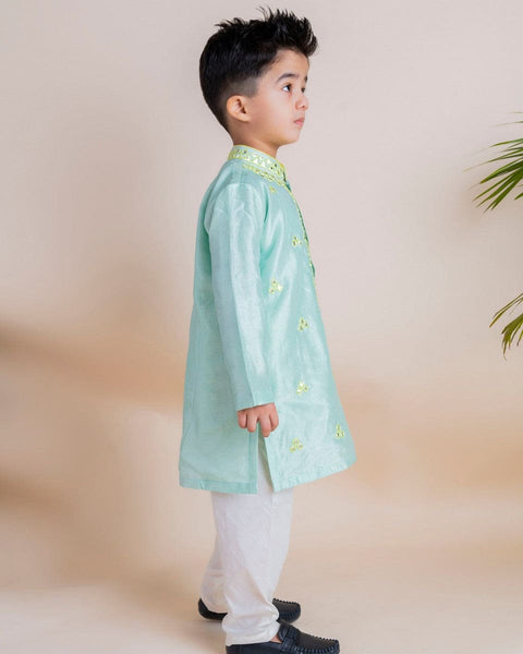 Pre-Order: Blue Mirror Kurta Churidar