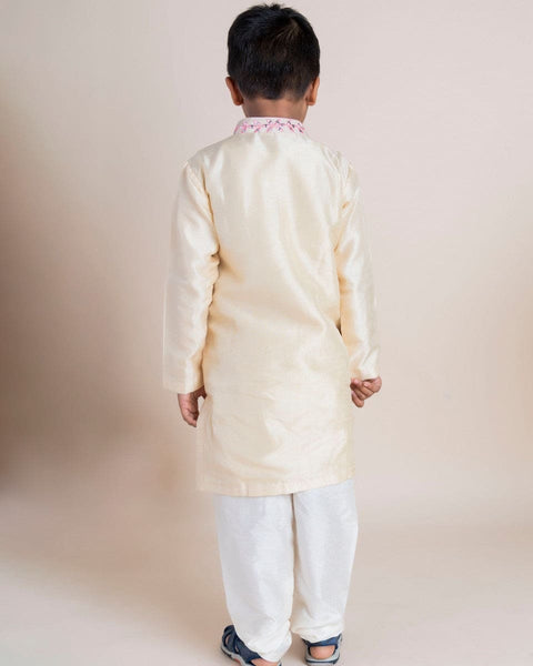 Pre-Order: Beige Mirror Kurta Churidar