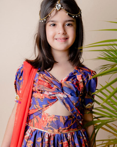 Pre-Order: Floral Peplum Sharara