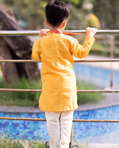 Pre-Order: Leopard Drape Kurta