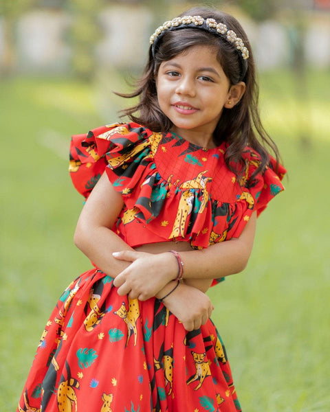 Pre-Order: Cheetah Ghagra Set