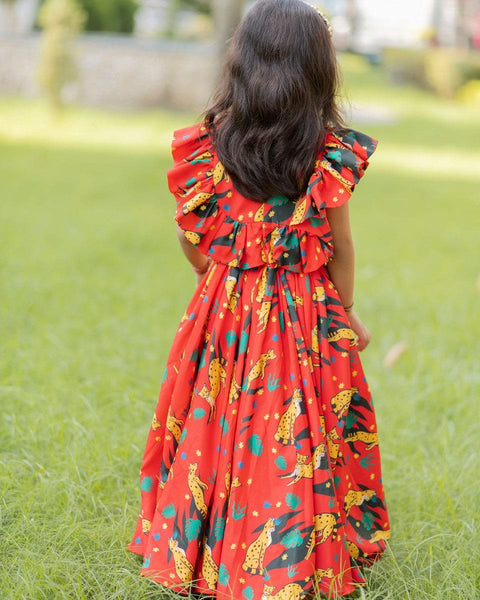 Pre-Order: Cheetah Ghagra Set