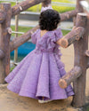 Pre-Order: Purple Sequin Structure Gown
