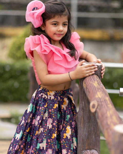 Pre-Order: Unicorn Skirt Top Set