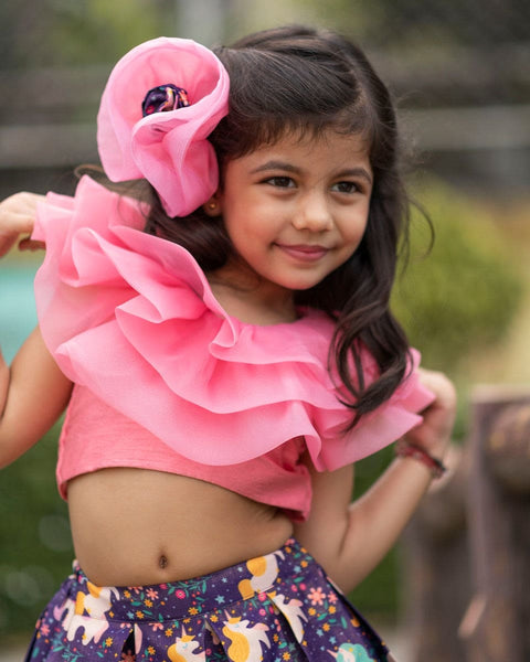 Pre-Order: Unicorn Skirt Top Set