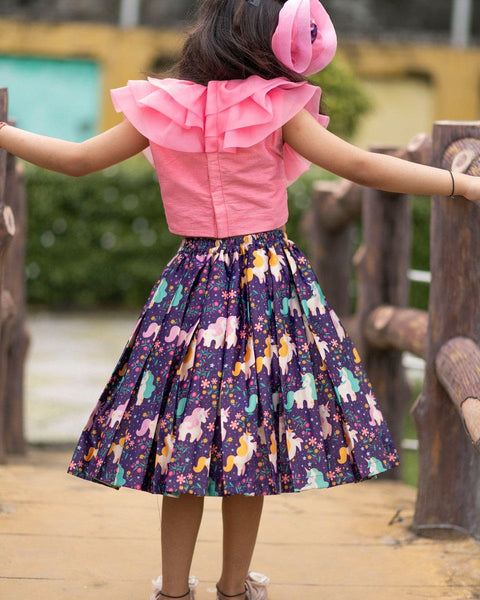 Pre-Order: Unicorn Skirt Top Set