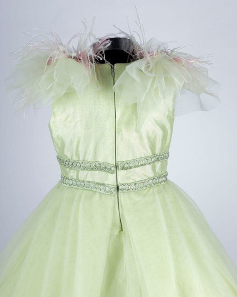 Pre-Order: Green Embroidery Dress