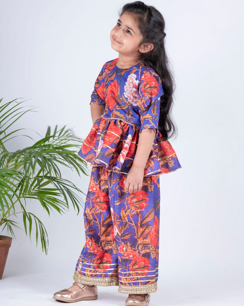 Pre-Order: Floral Peplum Pant Set