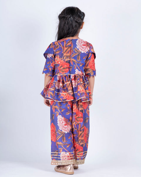 Pre-Order: Floral Peplum Pant Set