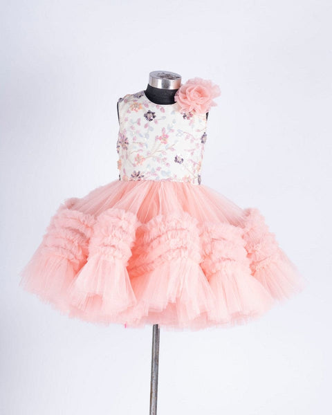 Pre-Order: Peach Ruffle Dress