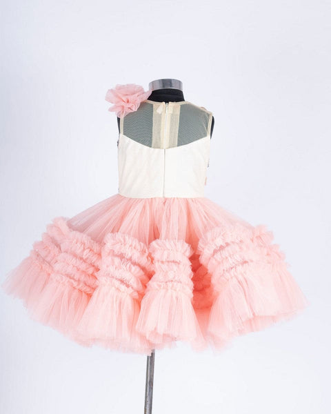Pre-Order: Peach Ruffle Dress