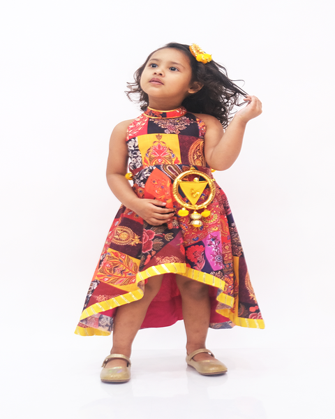Pre-Order: High Low Ethnic Dress
