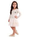 Stripe Lurex Top Dress with Tulle