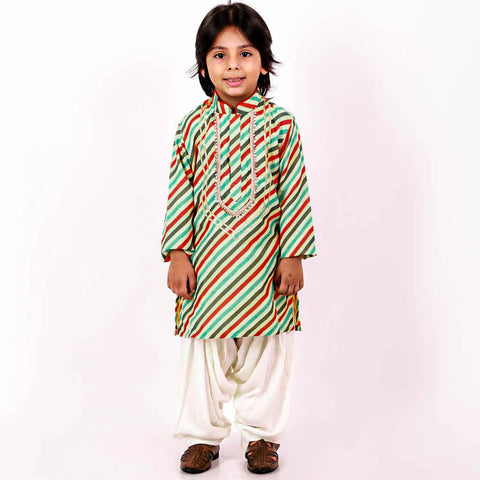 Pre-Order: Leheriya Kurta Patiala