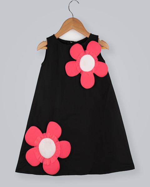 Pre-Order: Black and Pink Dress with Embellishments