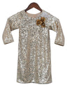 Pre-Order: Gold Sequence Dress