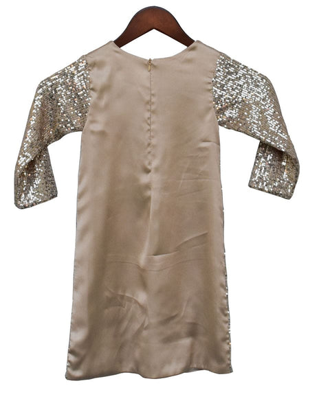 Pre-Order: Gold Sequence Dress