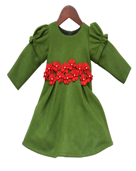 Pre-Order: Green Felt Frock