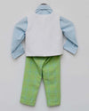 Pre-Order: Green Check Pant with Balloons waist coat