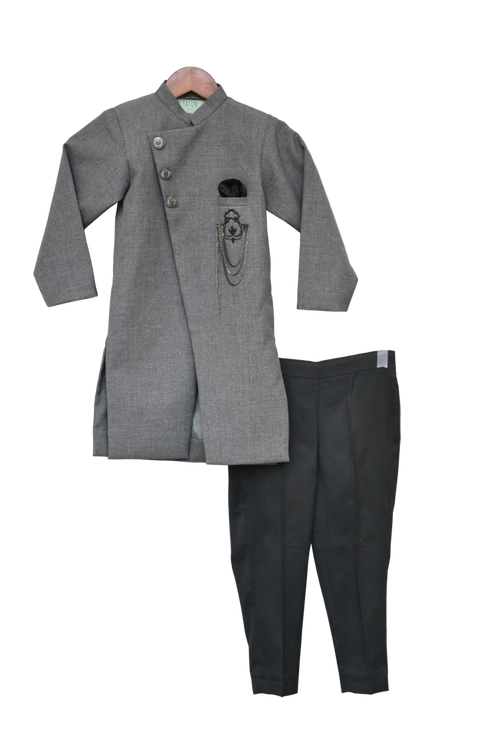 Pre-Order: Grey Ajkan with Pant