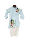 Pre-Order: Blue Hanuman ji Print Kurta