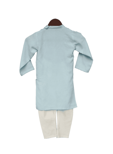 Pre-Order: Blue Hanuman ji Print Kurta