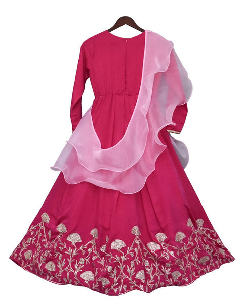 Pre-Order: Hot Pink Gota Anarkali